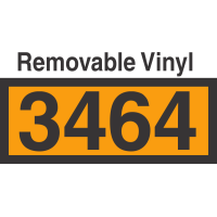 UN3464 Removable Vinyl DOT Orange Panel