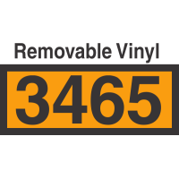 UN3465 Removable Vinyl DOT Orange Panel