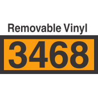 UN3468 Removable Vinyl DOT Orange Panel