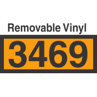 UN3469 Removable Vinyl DOT Orange Panel