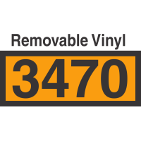 UN3470 Removable Vinyl DOT Orange Panel