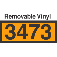 UN3473 Removable Vinyl DOT Orange Panel