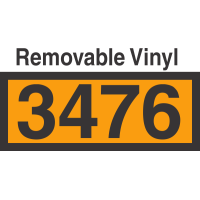 UN3476 Removable Vinyl DOT Orange Panel