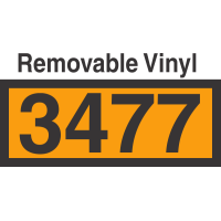 UN3477 Removable Vinyl DOT Orange Panel