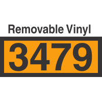 UN3479 Removable Vinyl DOT Orange Panel