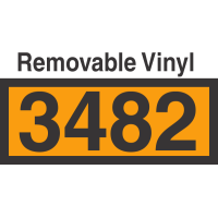 UN3482 Removable Vinyl DOT Orange Panel