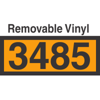 UN3485 Removable Vinyl DOT Orange Panel