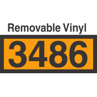 UN3486 Removable Vinyl DOT Orange Panel