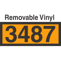 UN3487 Removable Vinyl DOT Orange Panel