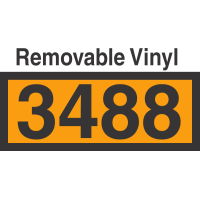 UN3488 Removable Vinyl DOT Orange Panel