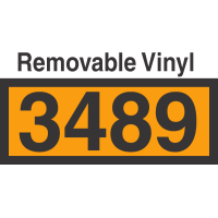 UN3489 Removable Vinyl DOT Orange Panel