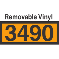 UN3490 Removable Vinyl DOT Orange Panel