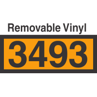 UN3493 Removable Vinyl DOT Orange Panel