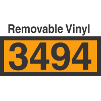 UN3494 Removable Vinyl DOT Orange Panel