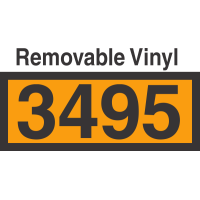 UN3495 Removable Vinyl DOT Orange Panel