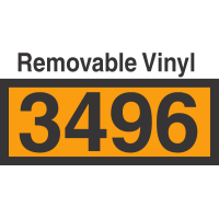 UN3496 Removable Vinyl DOT Orange Panel