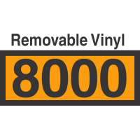 UN8000 Removable Vinyl DOT Orange Panel