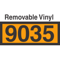 UN9035 Removable Vinyl DOT Orange Panel