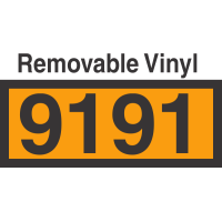 UN9191 Removable Vinyl DOT Orange Panel