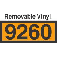 UN9260 Removable Vinyl DOT Orange Panel