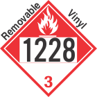 Combustible Class 3 UN1228 Removable Vinyl DOT Placard