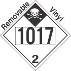 Inhalation Hazard Class 2.3 UN1017 Removable Vinyl DOT Placard
