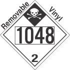 Inhalation Hazard Class 2.3 UN1048 Removable Vinyl DOT Placard
