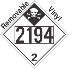 Inhalation Hazard Class 2.3 UN2194 Removable Vinyl DOT Placard