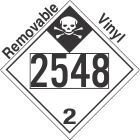 Inhalation Hazard Class 2.3 UN2548 Removable Vinyl DOT Placard