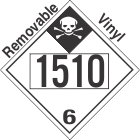 Inhalation Hazard Class 6.1 UN1510 Removable Vinyl DOT Placard