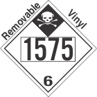 Inhalation Hazard Class 6.1 UN1575 Removable Vinyl DOT Placard
