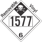 Inhalation Hazard Class 6.1 UN1577 Removable Vinyl DOT Placard