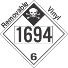 Inhalation Hazard Class 6.1 UN1694 Removable Vinyl DOT Placard