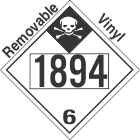 Inhalation Hazard Class 6.1 UN1894 Removable Vinyl DOT Placard