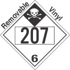 Inhalation Hazard Class 6.1 UN2078 Removable Vinyl DOT Placard