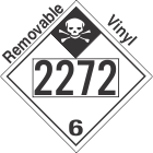 Inhalation Hazard Class 6.1 UN2272 Removable Vinyl DOT Placard