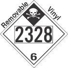 Inhalation Hazard Class 6.1 UN2328 Removable Vinyl DOT Placard