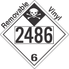 Inhalation Hazard Class 6.1 UN2486 Removable Vinyl DOT Placard