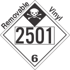 Inhalation Hazard Class 6.1 UN2501 Removable Vinyl DOT Placard