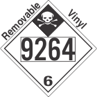 Inhalation Hazard Class 6.1 UN9264 Removable Vinyl DOT Placard