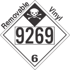 Inhalation Hazard Class 6.1 UN9269 Removable Vinyl DOT Placard