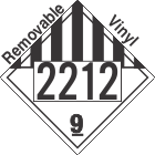 Miscellaneous Dangerous Goods Class 9 UN2212 Removable Vinyl DOT Placard
