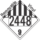Miscellaneous Dangerous Goods Class 9 UN2448 Removable Vinyl DOT Placard