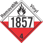 Spontaneously Combustible Class 4.2 UN1857 Removable Vinyl DOT Placard