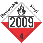 Spontaneously Combustible Class 4.2 UN2009 Removable Vinyl DOT Placard