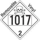 Toxic Gas Class 2.3 UN1017 Removable Vinyl DOT Placard