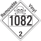 Toxic Gas Class 2.3 UN1082 Removable Vinyl DOT Placard