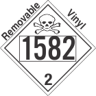 Toxic Gas Class 2.3 UN1582 Removable Vinyl DOT Placard