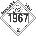 Toxic Gas Class 2.3 UN1967 Removable Vinyl DOT Placard