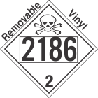 Toxic Gas Class 2.3 UN2186 Removable Vinyl DOT Placard